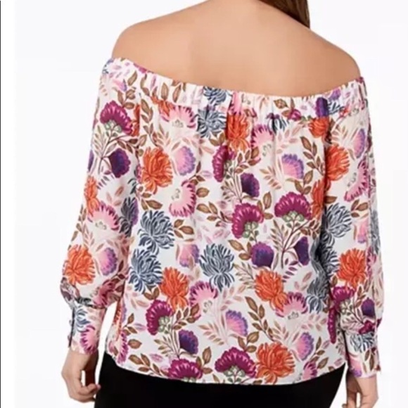 𝅺INC International Concepts Off Shoulder Floral Top - Picture 2 of 8